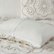 Olliix by Madison Park Violette 3 Piece Ivory and Taupe Full/Queen Tufted Cotton Chenille Coverlet Set-5