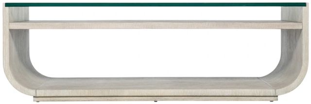 Hooker® Furniture Modern Mood Glass Top Cocktail Table with Diamond Base-2