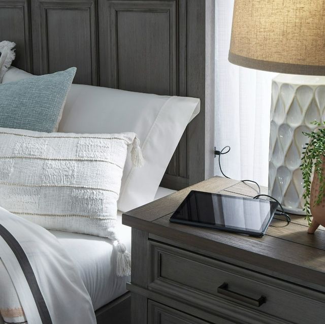 aspenhome® Caraway Aged Slate California King Panel Bed-3