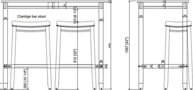 Linon Claridge Brown Pub Table-2