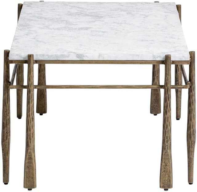 Classic Home Jasmine Moonstone White Coffee Table-3