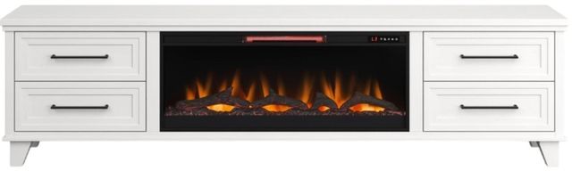 Legends Home Real Cozy Sonoma Jasmine White 98" Fireplace Console-3