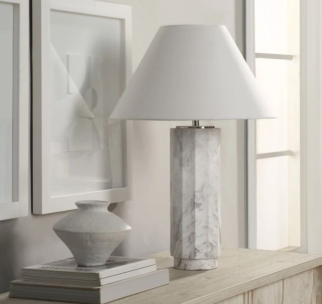 Renwil® Veda Honed White Table Lamp-1
