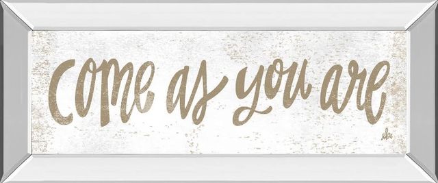 Classy Art Come as You Are by Erin Barrett Mirrored Frame Wall Art-0