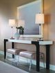 Century® Aria Brownstone/Oxford White Console Table-3