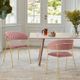Armen Living Nara 2-Piece Pink Dining Chairs-4