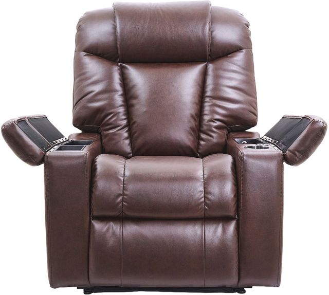 UltraComfort™ Rhodes Umber Medium Power Lift Recliner with HeatWave-1
