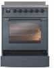 Ilve® Nostalgie II Series 30" Blue Grey Pro Style Induction Range-3