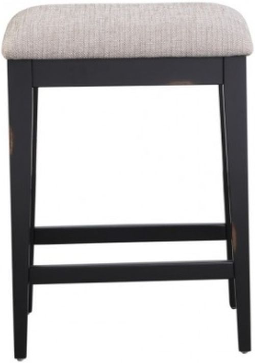 Winners Only® Woodbridge Ebony/Gray Backless Bar Stool-0