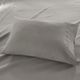 Olliix by Madison Park Grey Twin XL 3M Microcell All Season Moisture Wicking Lightweight Sheet Set-1