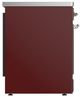 Ilve® Majestic III 30" Burgundy Pro Style Induction Range with Solid Door and Chrome Trim-3