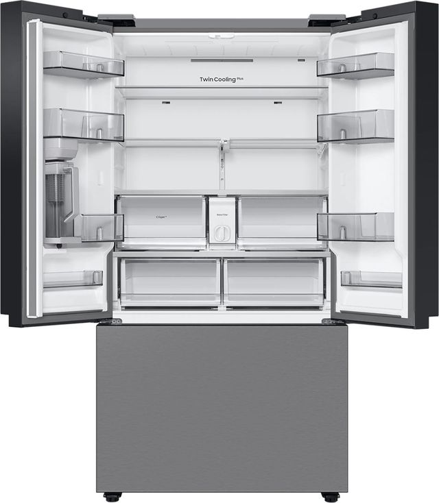 Samsung Bespoke 24.0 Cu. Ft. Fingerprint Resistant Stainless Steel Panel Counter Depth French Door Refrigerator -2