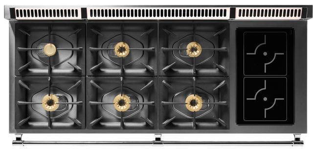 Viking® Tuscany 66" Blush Pro Style Dual Fuel Range with 2 Induction-3