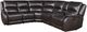 Steve Silver Co. Alexandria 6-Piece Chocolate Power Reclining Curved Sectional-0