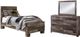 Benchcraft® Derekson 3-Piece Multi Gray Twin Panel Bed Set-0
