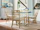 Universal Explore Home™ Escape-Coastal Living Home Glass Top 44" Dining Table with Sandbar Base-1