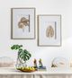 A & B Home 2-Piece Gold Zola Botanical Wall Art Set-5