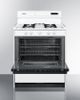Summit® 30" White Freestanding Gas Range-1