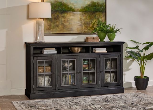 aspenhome® Churchill Ghost Black 73" Highboy Console-1