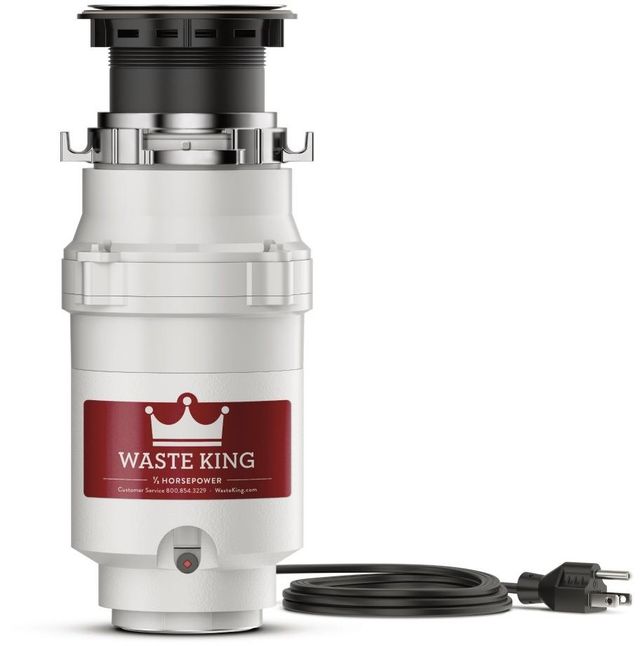 Waste King® 0.33 HP Continuous Feed White Garbage Disposal-0
