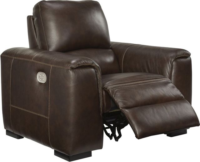 Signature Design by Ashley® Alessandro Walnut Power Recliner with Adjustable Headrest-3