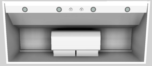 Vent-A-Hood® 54" White Wall Mounted Range Hood-3