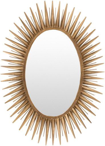 Surya Nihal Gold Wall Mirror-0