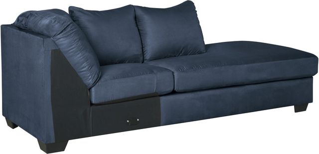 Signature Design by Ashley® Darcy 2-Piece Blue Right-Arm Facing Sofa Sectional and Chaise-2