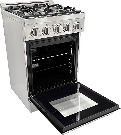 Unique® Appliances Classic Retro 24" Stainless Steel Slide-In Propane Gas Range-3
