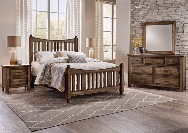 Artisan & Post by Vaughan-Bassett Maple Road Maple Syrup California King Slat Poster Bed-1
