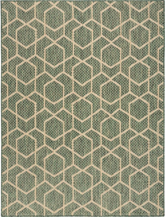Nourison Home™ Horizon Green 5'x7' Style 1 Area Rug-0