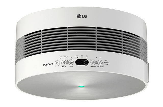 LG PuriCare Air Purifier Round Console-Silver-2