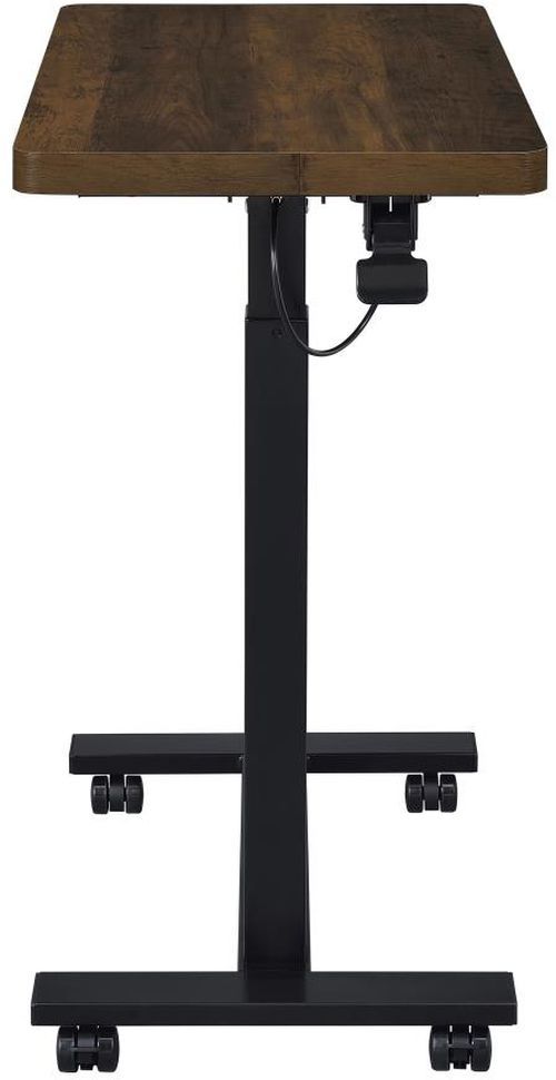 Coaster® Westpark Dark Pine Pneumatic Adjustable Side Table with Black Metal Base -4
