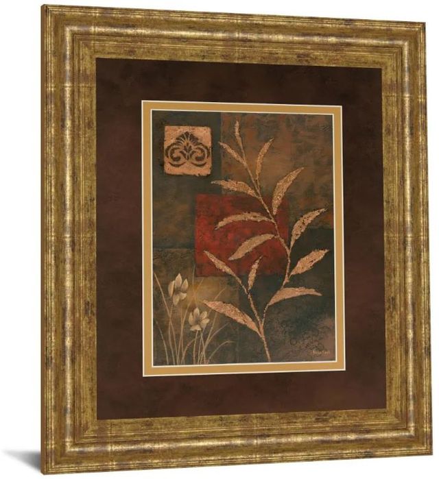 Classy Art Copper Rhythm Il by Vivian Flasch Framed Print Wall Art-0