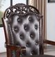 Furniture of America® Nouvelle 2-Piece Brown Cherry/Espresso Dining Arm Chair Set-2