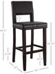 Linon Vega Espresso Bar Stool-2