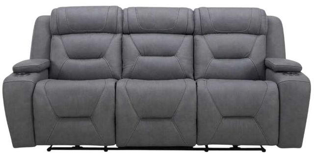 Liberty Furniture Chapman Aline Blue Gray Leather Power Reclining Sofa-4