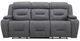 Liberty Furniture Chapman Aline Blue Gray Leather Power Reclining Sofa-4