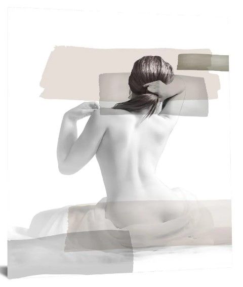 Classy Art Style 6 Tempered Glass plus Foil Wall Art-1