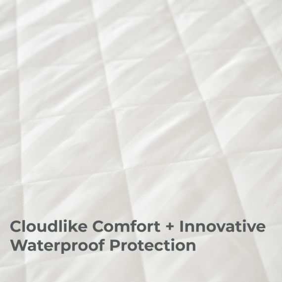 Cariloha White Twin XL Quilted Mattress Protector-3