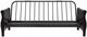 dhp furniture® Black Espresso Wood Futon with Arms-3