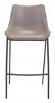 Zuo® Magnus Gray and Walnut Set of 2 Bar Chairs-1