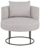 Fairfield® Germain Gray/Nickel Swivel Lounge Chair-2