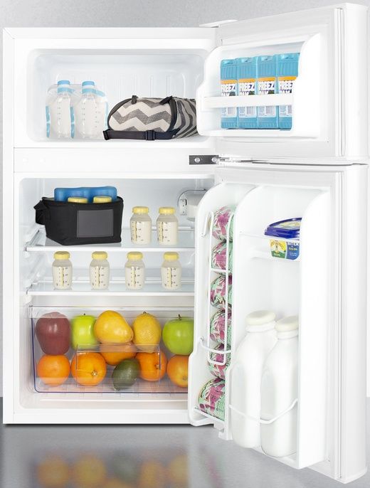 Summit® 19" 3.2 Cu. Ft. White Compact Top Freezer Refrigerator-2