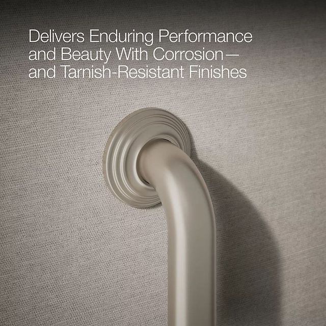 KOHLER® Traditional Vibrant Vibrant Brushed Nickel 24" Grab Bar-4
