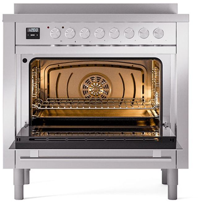 Ilve® Professional Plus II 36" Stainless Steel Pro Style Induction Range-2
