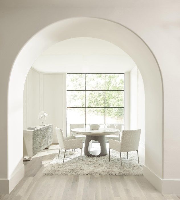 Bernhardt Sereno Lutra 60" Extendable Dining Table with Sasso Base-1