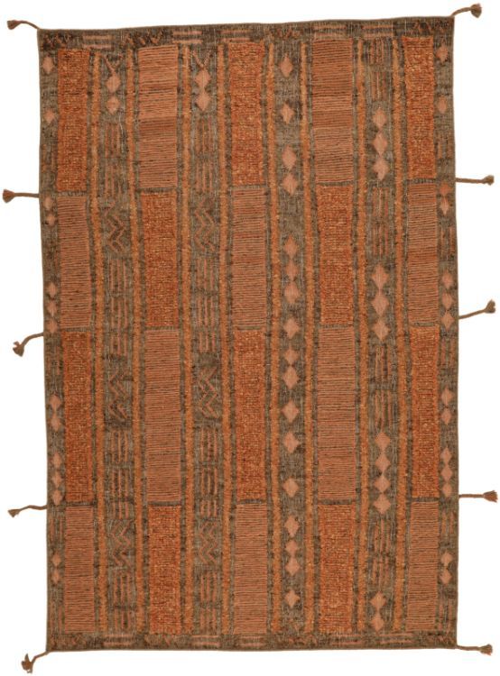 Dovetail Furniture Rivelle Brown 6'x9' Area Rug -0