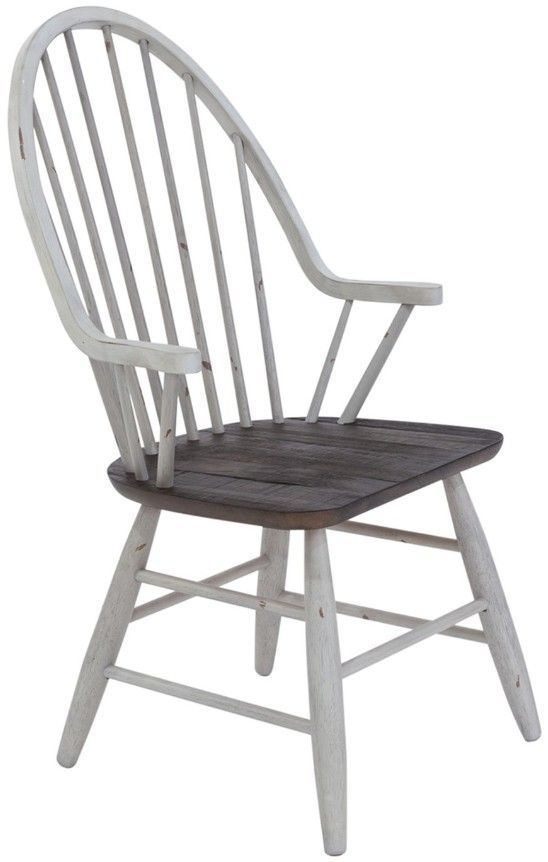 Liberty Furniture Farmhouse 7-Piece Brown/White Optional Trestle Dining Set-3