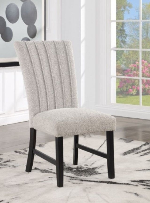 Furniture of America® Alta 2-Piece Black/Gray Side Chair-1